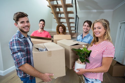Moving team helping with a home relocation in Hayes