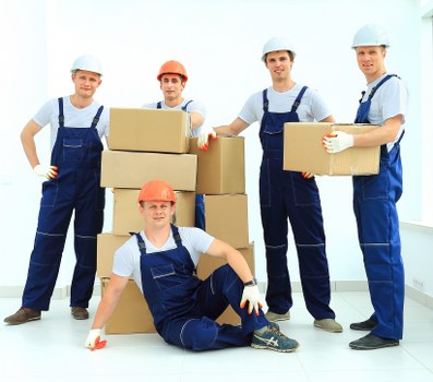 Delivery van prepared for a removal service
