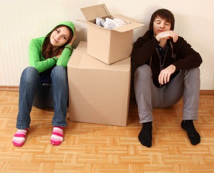 Charity donation items and reusable goods from a Hayes move