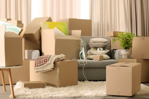 Careful handling of bulky items during a Hayes removal