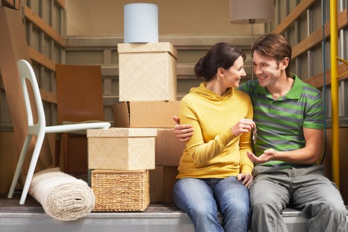 Packing office furniture and equipment for a Hayes relocation
