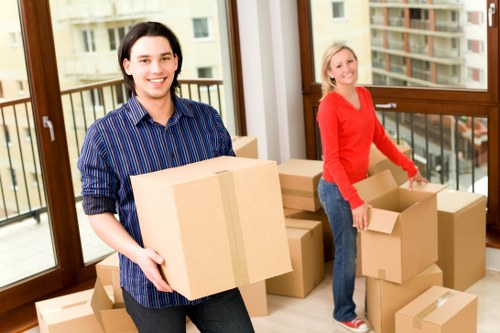 Professional man with van Hayes moving support in the local area